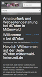 Mobile Screenshot of dl7nbm.mittenwald-ferienzeit.de